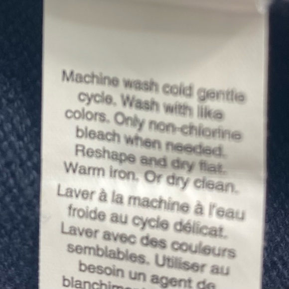 GAP Factory Women’s Navy 100% Cotton V-Neck Sweater, White Polka Dots, Size L - Picture 12 of 12